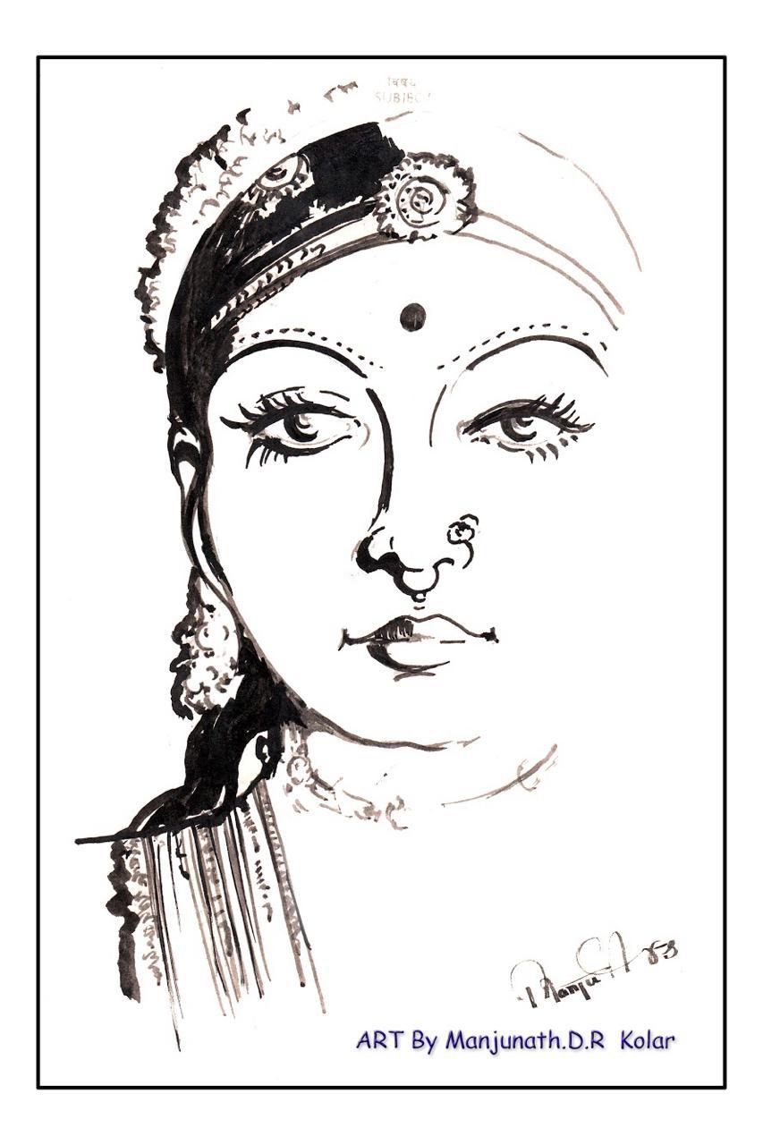 Portrait artwork by Manjunath D R
