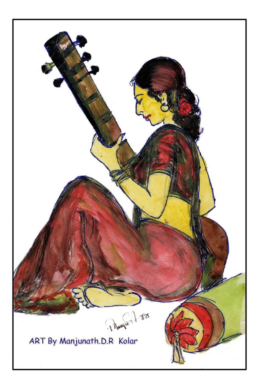 Sitar artwork by Manjunath D R